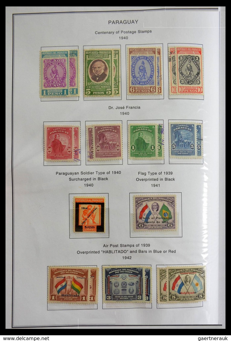 Paraguay: 1870-1964: Extensive, MNH, mint hinged and used collection Paraguay 1870-1964 in selfmade