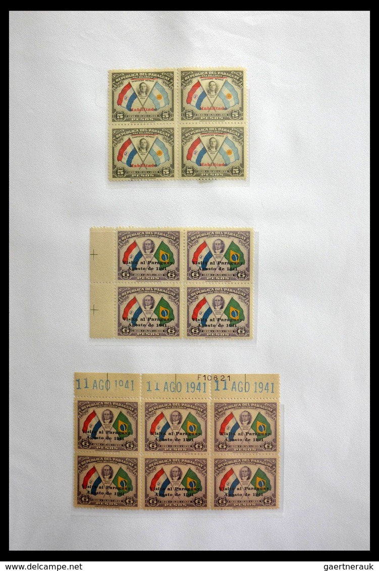 Paraguay: 1870-1964: Extensive, MNH, mint hinged and used collection Paraguay 1870-1964 in selfmade