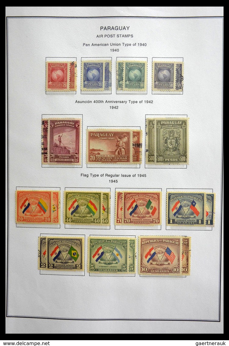 Paraguay: 1870-1964: Extensive, MNH, mint hinged and used collection Paraguay 1870-1964 in selfmade