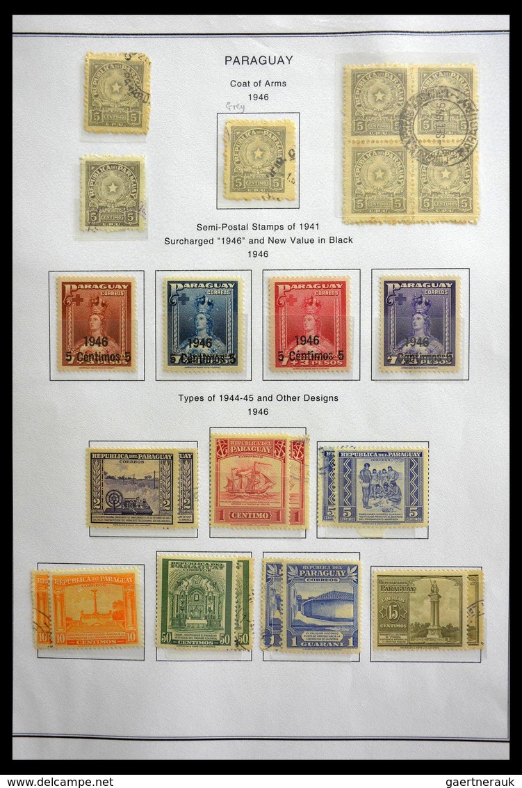 Paraguay: 1870-1964: Extensive, MNH, mint hinged and used collection Paraguay 1870-1964 in selfmade