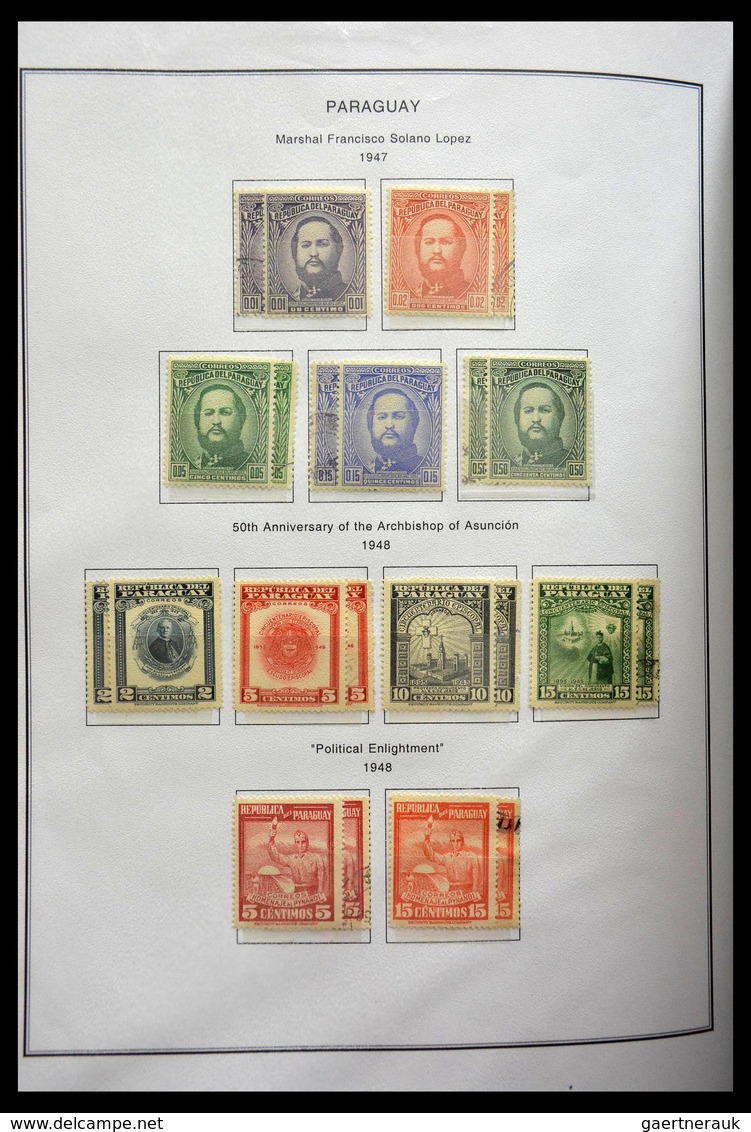 Paraguay: 1870-1964: Extensive, MNH, mint hinged and used collection Paraguay 1870-1964 in selfmade