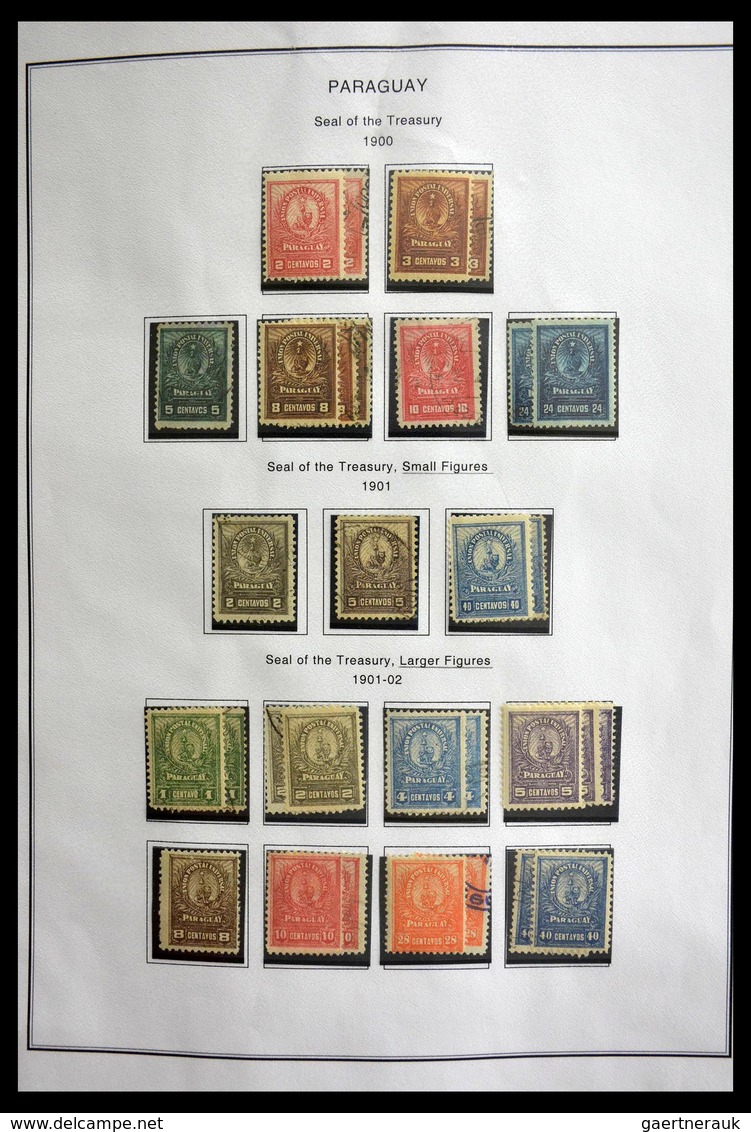 Paraguay: 1870-1964: Extensive, MNH, mint hinged and used collection Paraguay 1870-1964 in selfmade