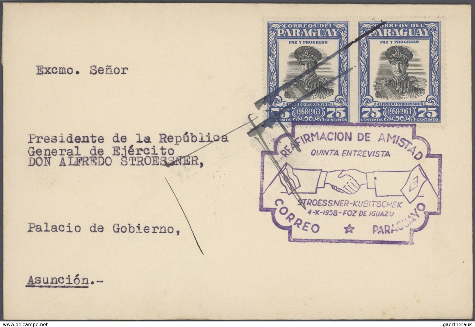 Paraguay: 1960's Mostly: About 100 FDCs And Covers Addressed To The Formerly President Alfredo Stroe - Paraguay