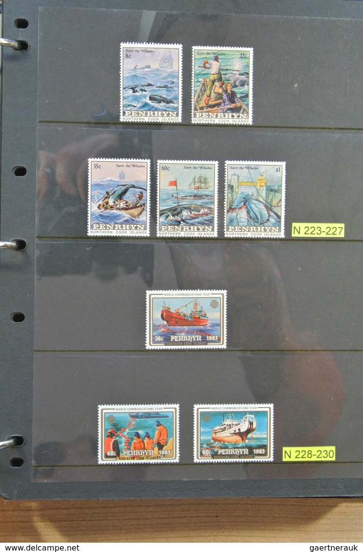 Penrhyn: 1920-2008: Apparently complete, MNH collection Penrhyn Island 1920-2008 in album. Also a ve