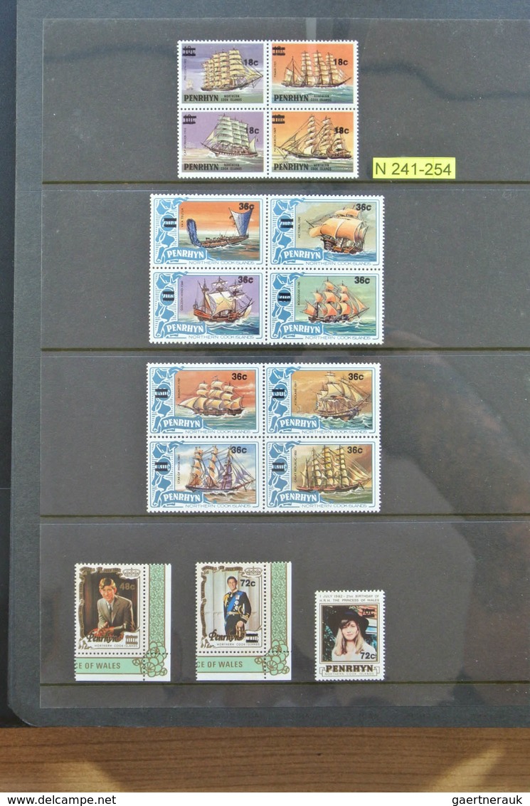 Penrhyn: 1920-2008: Apparently complete, MNH collection Penrhyn Island 1920-2008 in album. Also a ve