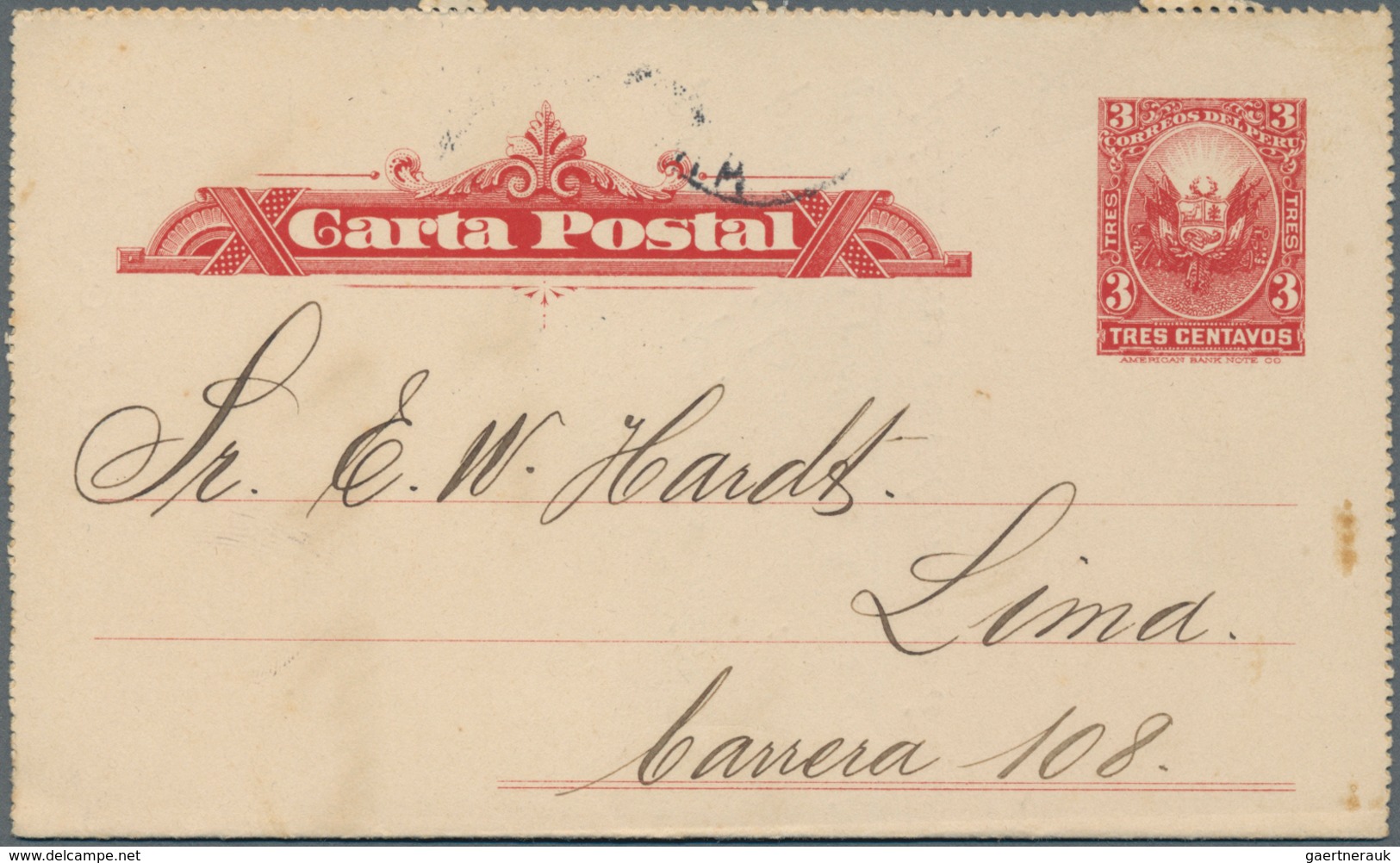 Peru - Ganzsachen: 1870/1910, Comprehensive Lot Of 75 Postal Stationaries, Except One All Unused Wit - Peru