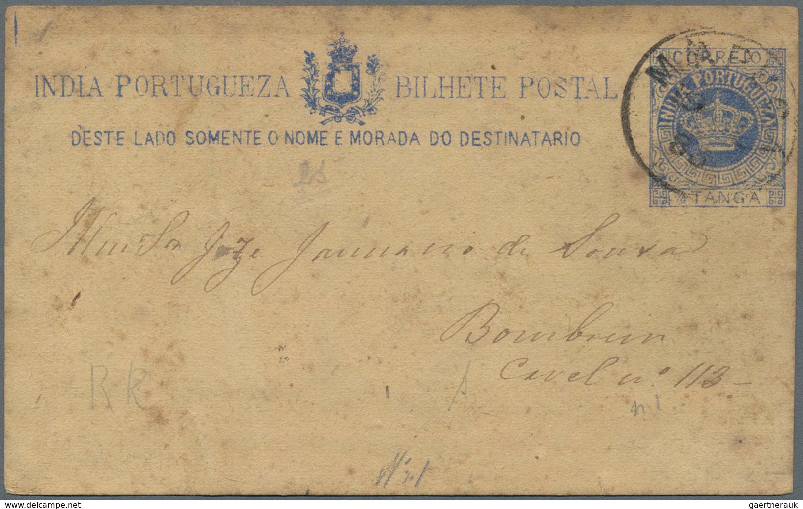 Portugiesisch-Indien: 1880's-1950's: Collection Of 76 Postal Stationery Items, Mostly Different, Som - India Portuguesa