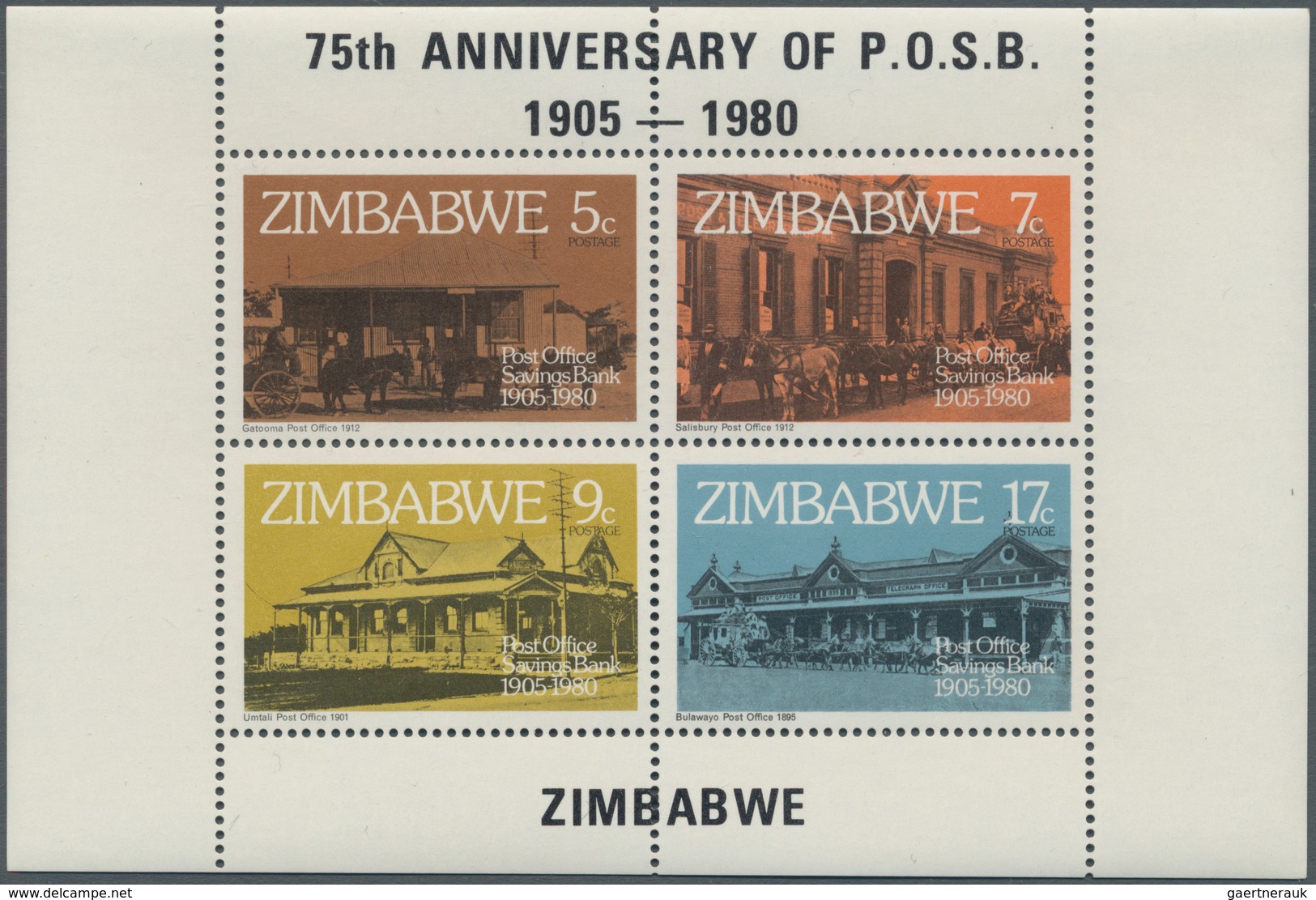 Rhodesien: 1972/1980, Nice Accumulation Incl. ZIMBABWE With Only Complete Sets And Miniature Sheets - Sonstige & Ohne Zuordnung