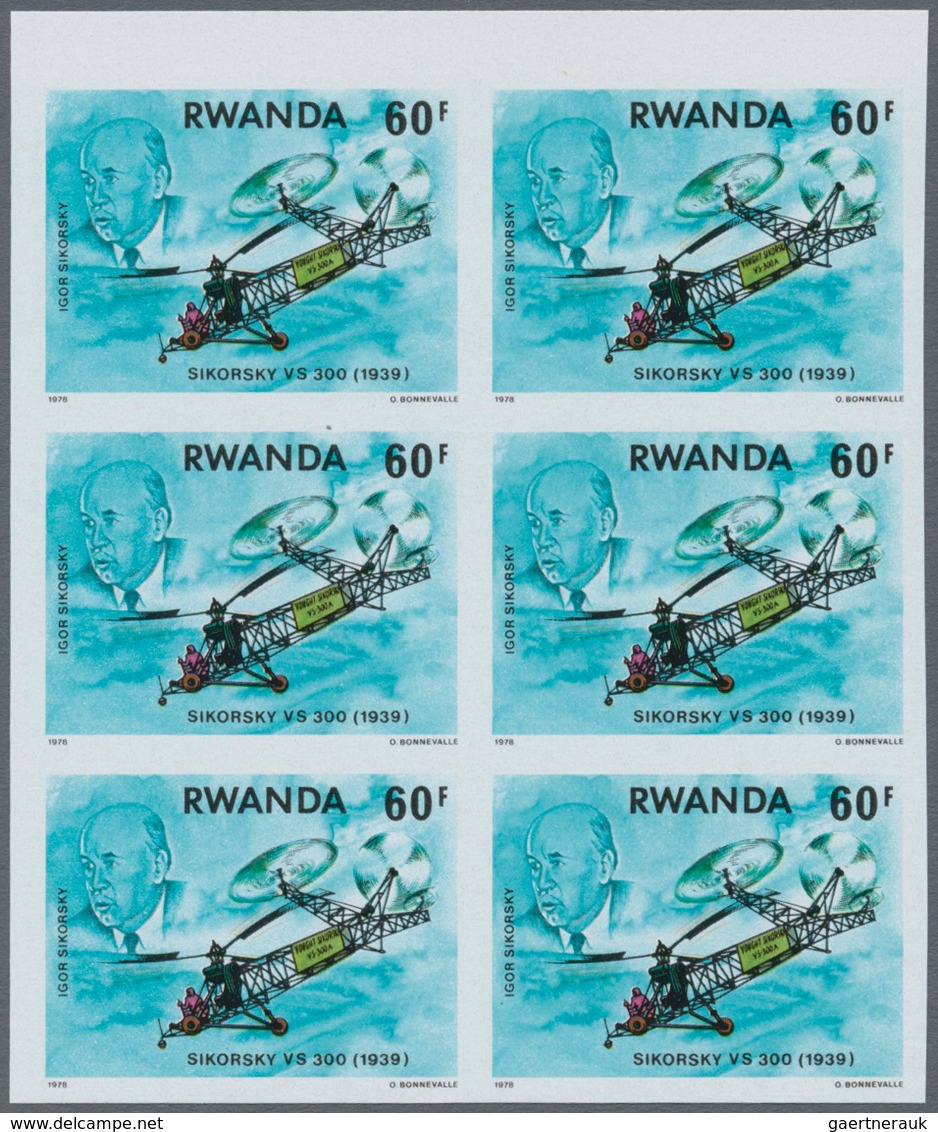 Ruanda: 1967/1983, accumulation in large box with many complete sets some in larger quantities, impe