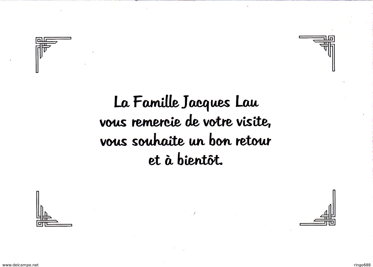 Carte De Visite De La Ferme Jacques Lau De Hohrod, 10 X 15. - Autres & Non Classés