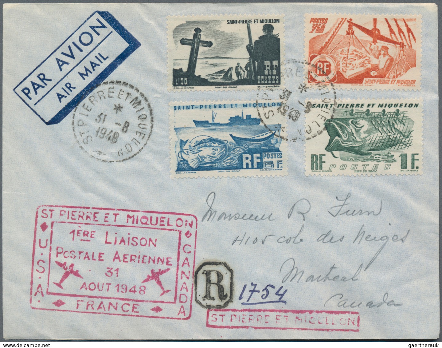 St. Pierre und Miquelon: 1923/2006, assortment of apprx. 57 covers/cards with many attractive and in