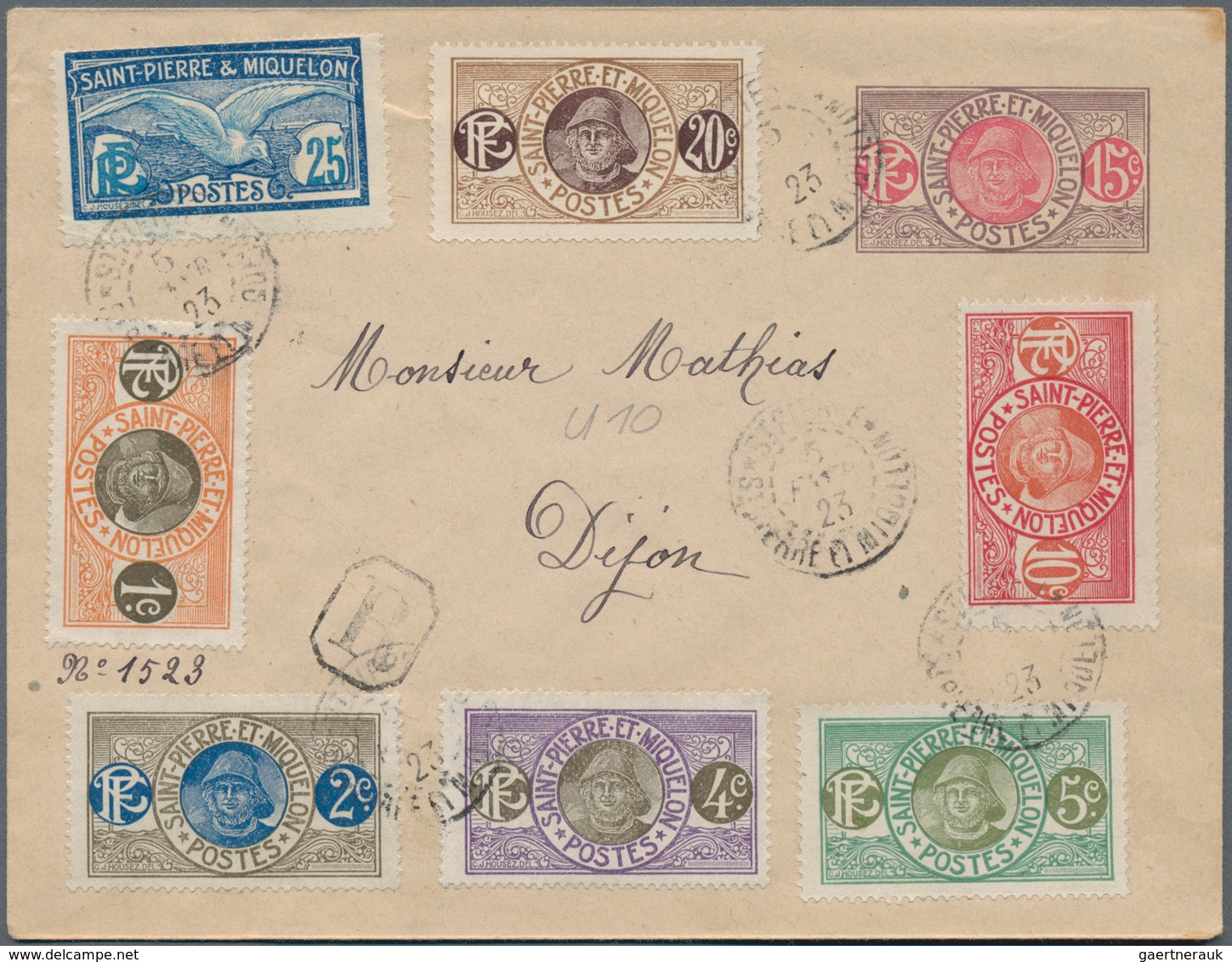 St. Pierre und Miquelon: 1923/2006, assortment of apprx. 57 covers/cards with many attractive and in