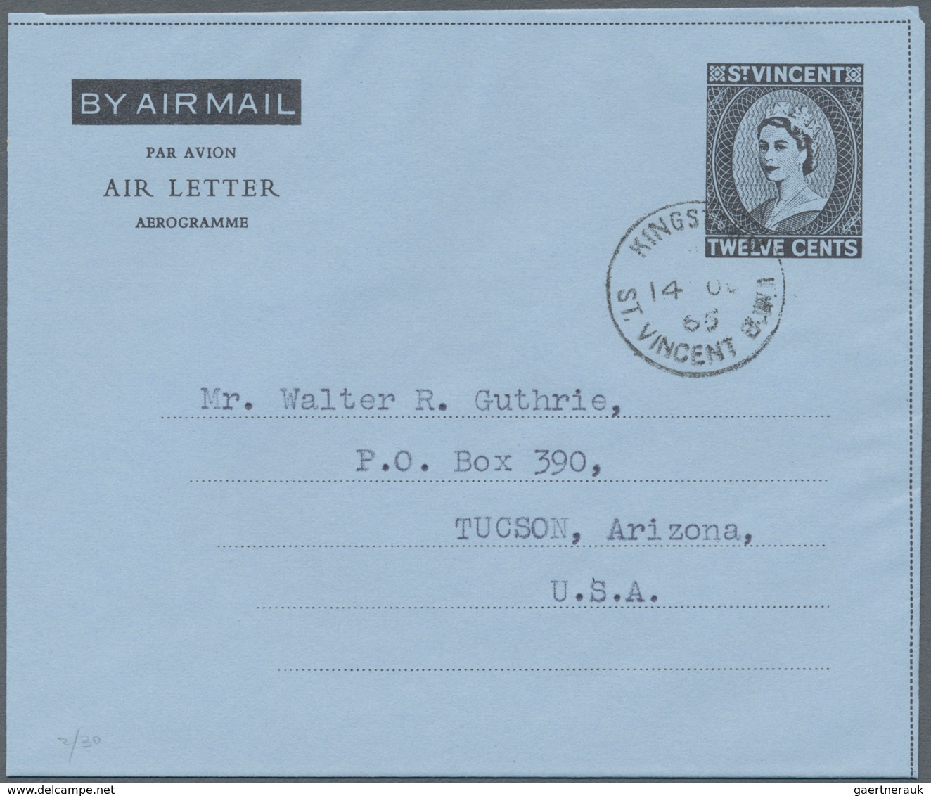 St. Vincent: 1951/90 (ca.) AEROGRAMMES Ca. 153 Airletters Mostly Unused Different Types, Different W - St.Vincent (1979-...)