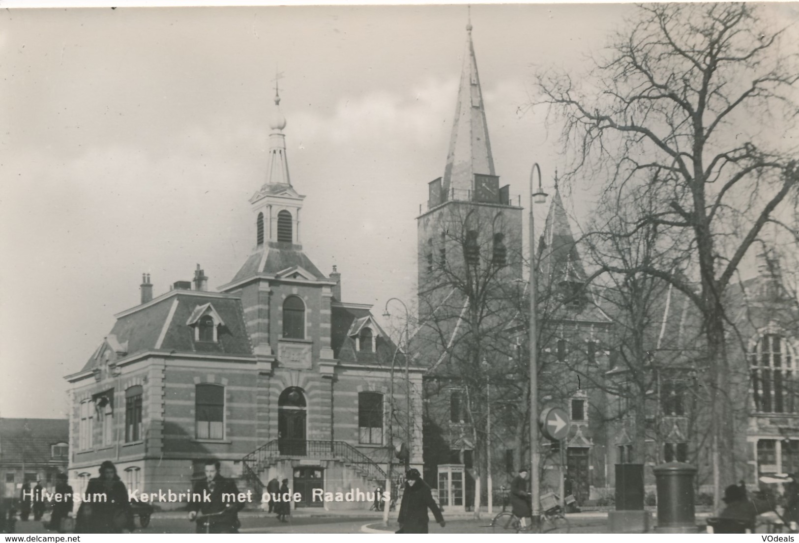 CP - Pays-Bas - Noord-Holland - Hilversum - Kerkbrink Met Oude Raadhuis - Hilversum