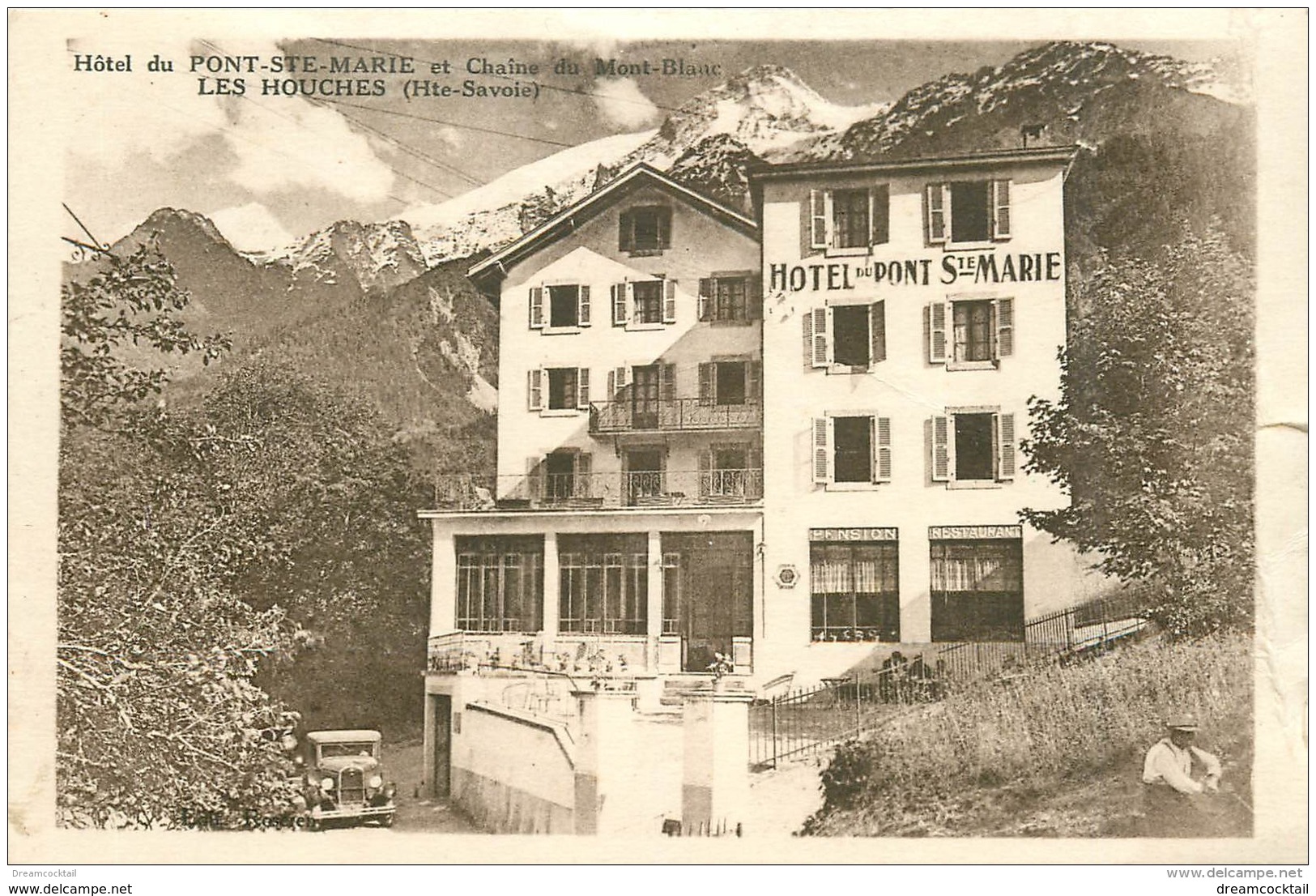 Top Promotion : 74 LES HOUCHES. Hôtel Du Pont Sainte-Marie (petite Coupure Bord Droit) - Les Houches