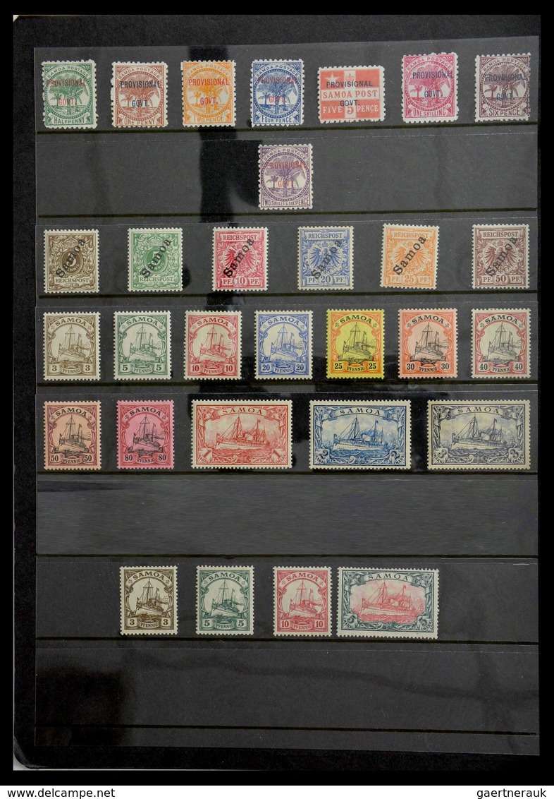 Samoa: 1886-1995: Well filled, MNH and mint hinged collection Samoa 1886-1995 on Hagner stockpages i