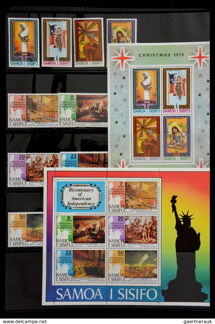 Samoa: 1886-1995: Well filled, MNH and mint hinged collection Samoa 1886-1995 on Hagner stockpages i