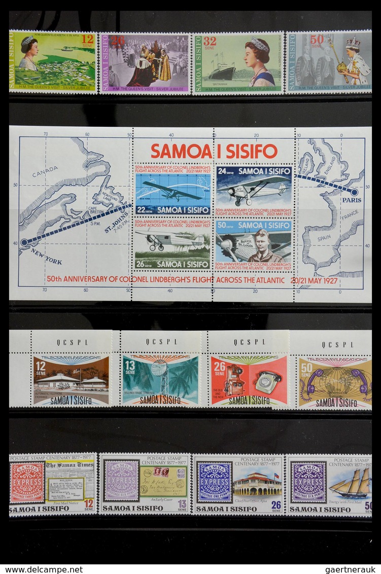 Samoa: 1886-1995: Well filled, MNH and mint hinged collection Samoa 1886-1995 on Hagner stockpages i