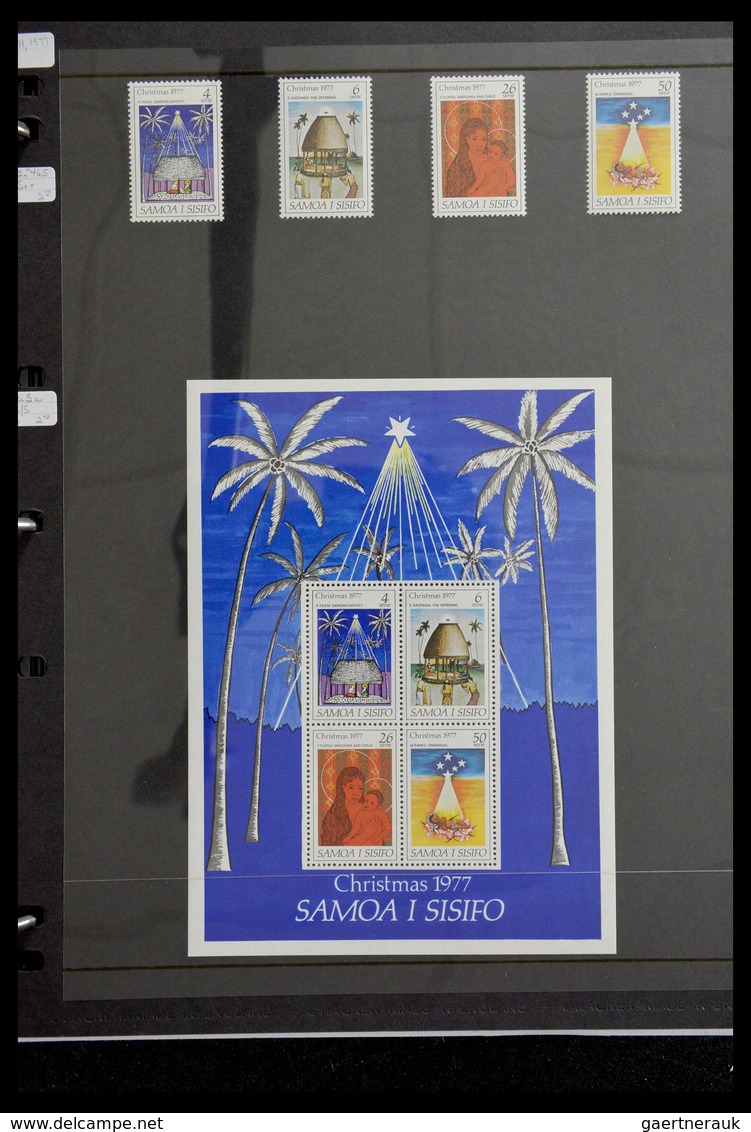 Samoa: 1886-1995: Well filled, MNH and mint hinged collection Samoa 1886-1995 on Hagner stockpages i