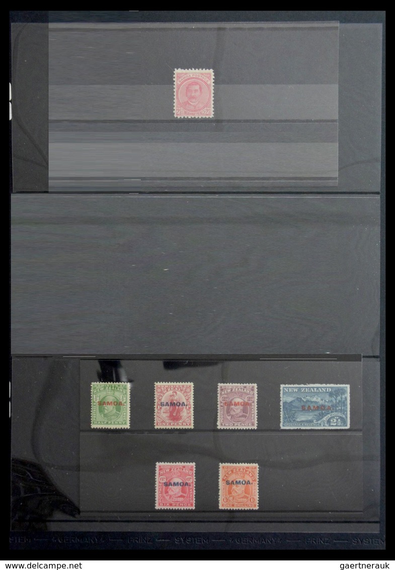 Samoa: 1886-1995: Well filled, MNH and mint hinged collection Samoa 1886-1995 on Hagner stockpages i