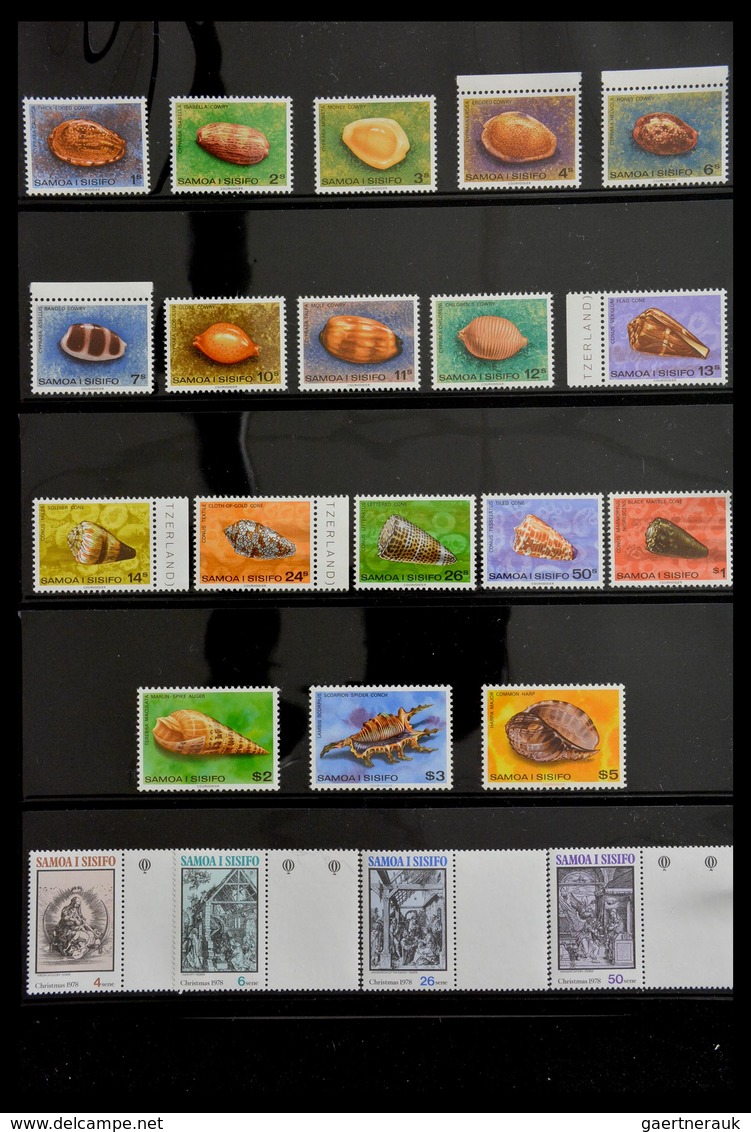 Samoa: 1886-1995: Well filled, MNH and mint hinged collection Samoa 1886-1995 on Hagner stockpages i