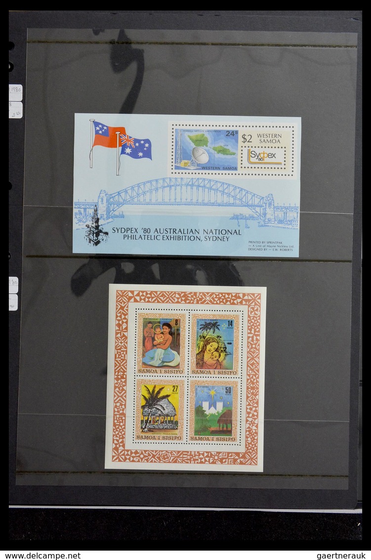 Samoa: 1886-1995: Well filled, MNH and mint hinged collection Samoa 1886-1995 on Hagner stockpages i