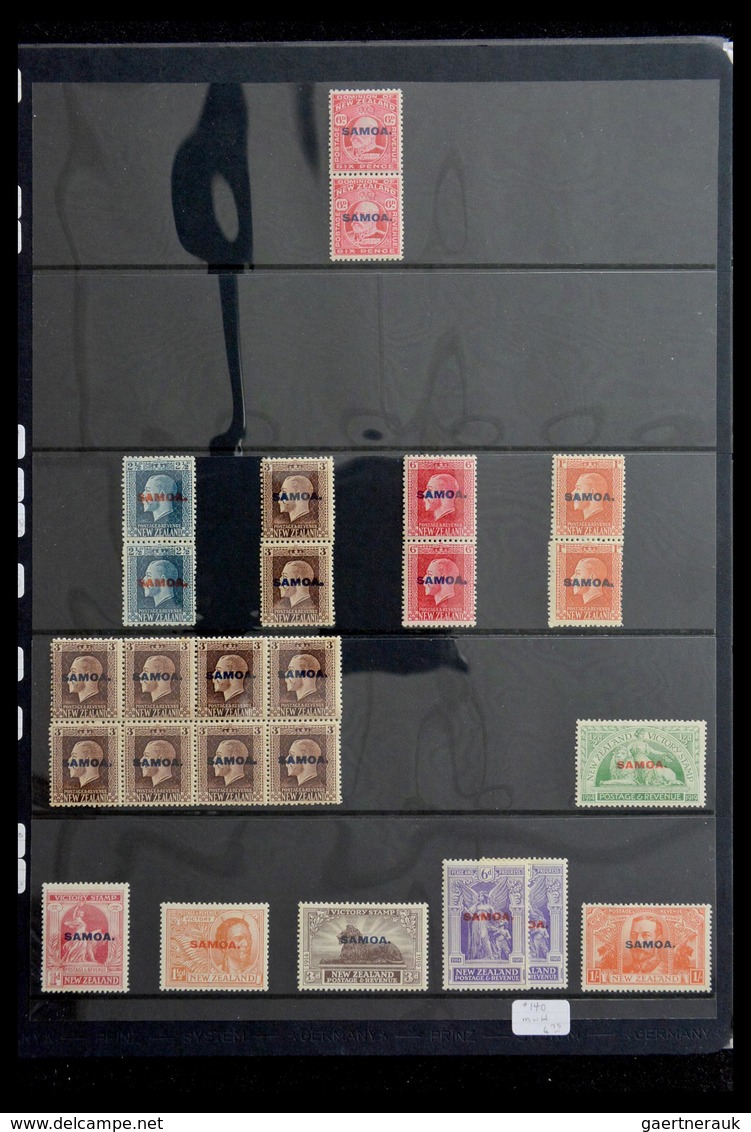 Samoa: 1886-1995: Well filled, MNH and mint hinged collection Samoa 1886-1995 on Hagner stockpages i