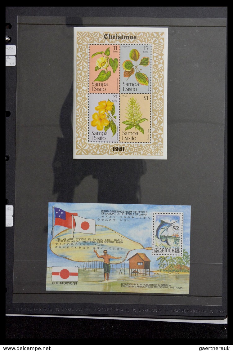Samoa: 1886-1995: Well filled, MNH and mint hinged collection Samoa 1886-1995 on Hagner stockpages i