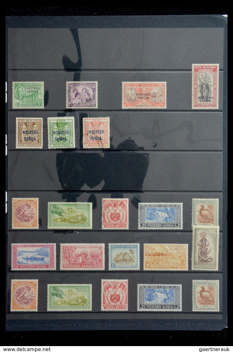 Samoa: 1886-1995: Well filled, MNH and mint hinged collection Samoa 1886-1995 on Hagner stockpages i