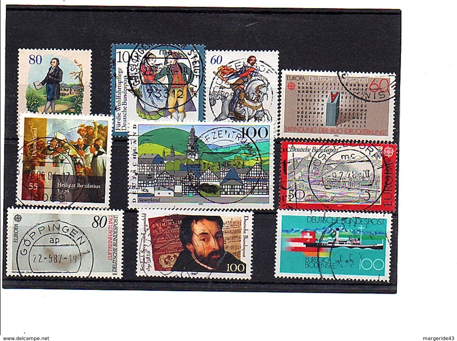 ALLEMAGNE RFA LOT D'OBLITERES - Vrac (max 999 Timbres)