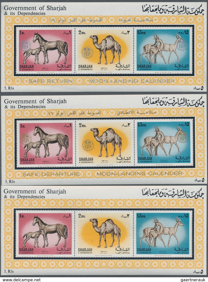 Schardscha / Sharjah: 1968/1972, Incredibly Huge Stock Mint Never Hinged, Hundreds Of Stamps Ex. Mi. - Schardscha