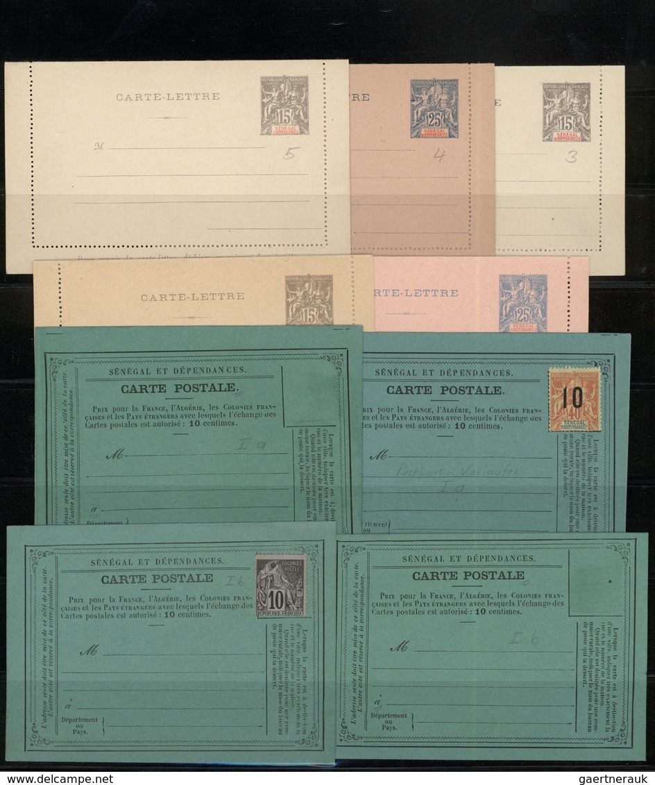 Senegal: 1865/1910 (ca.), Mint And Used Collection On Stockpages, From Some General Issues With Bett - Altri & Non Classificati