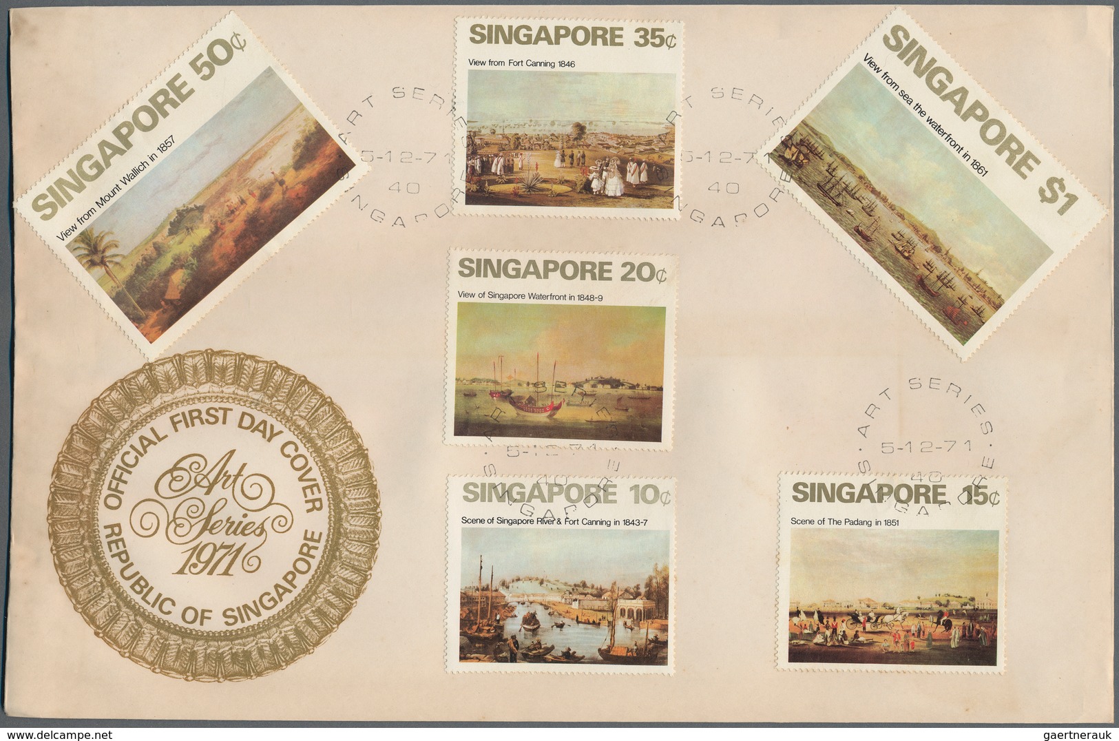 Singapur: 1970-78, Collection Of 44 Different First Day Covers Including Complete 1971, 1977 And 197 - Singapur (...-1959)
