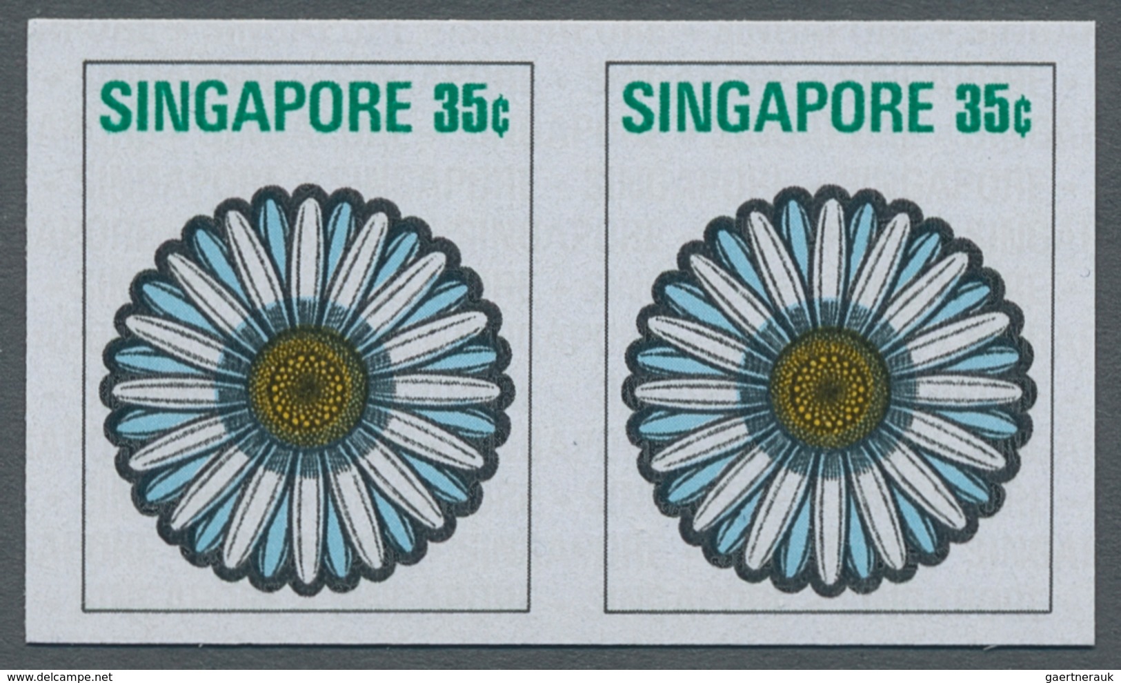 Singapur: 1973, Flowers And Fruits Defintives Complete Set Of 13 In A Lot With About 50 IMPERFORATE - Singapur (...-1959)