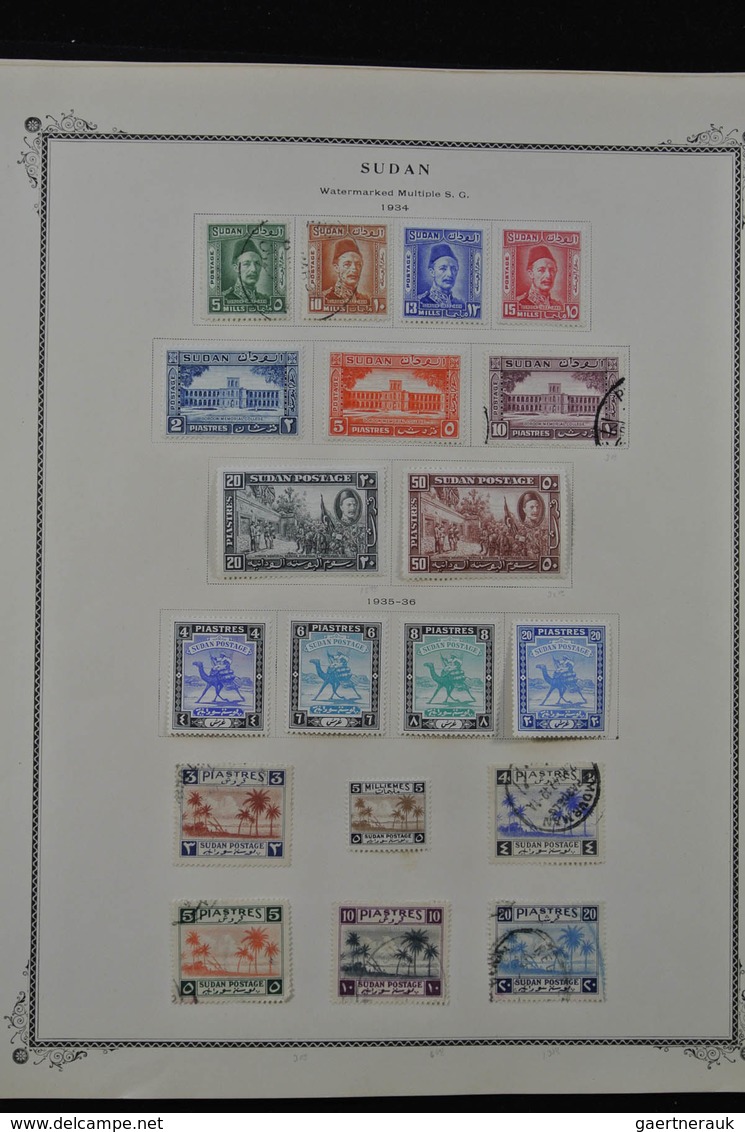 Sudan: 1897-1965: Well filled, mint hinged and used collection Sudan 1897-1965 on Scott albumpages i