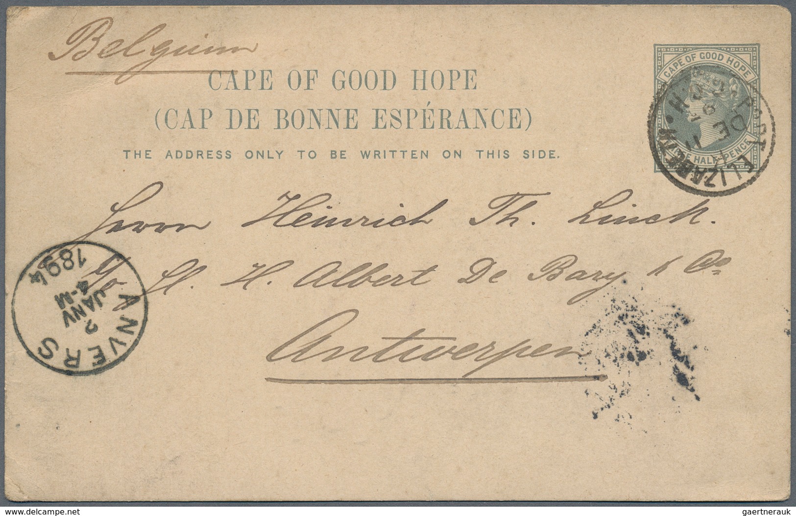 Kap Der Guten Hoffnung: 1890's-1930's Ca.: About 30 Postal Stationery Items Plus 8 Covers And Cards, - Kap Der Guten Hoffnung (1853-1904)