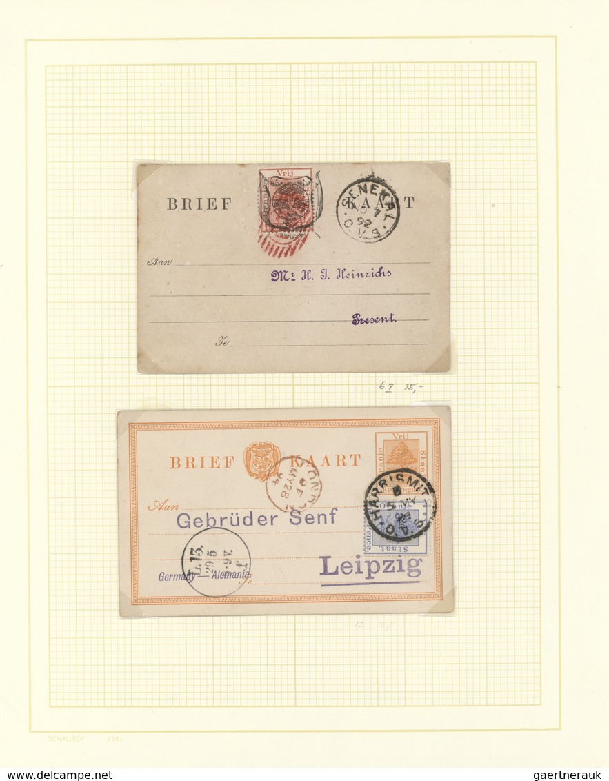 Oranjefreistaat: 1890-1910, ORANJE VRIJ STAAT & ORANGE RIVER COLONY : Selection Of Stationerys, Card - Oranje-Freistaat (1868-1909)