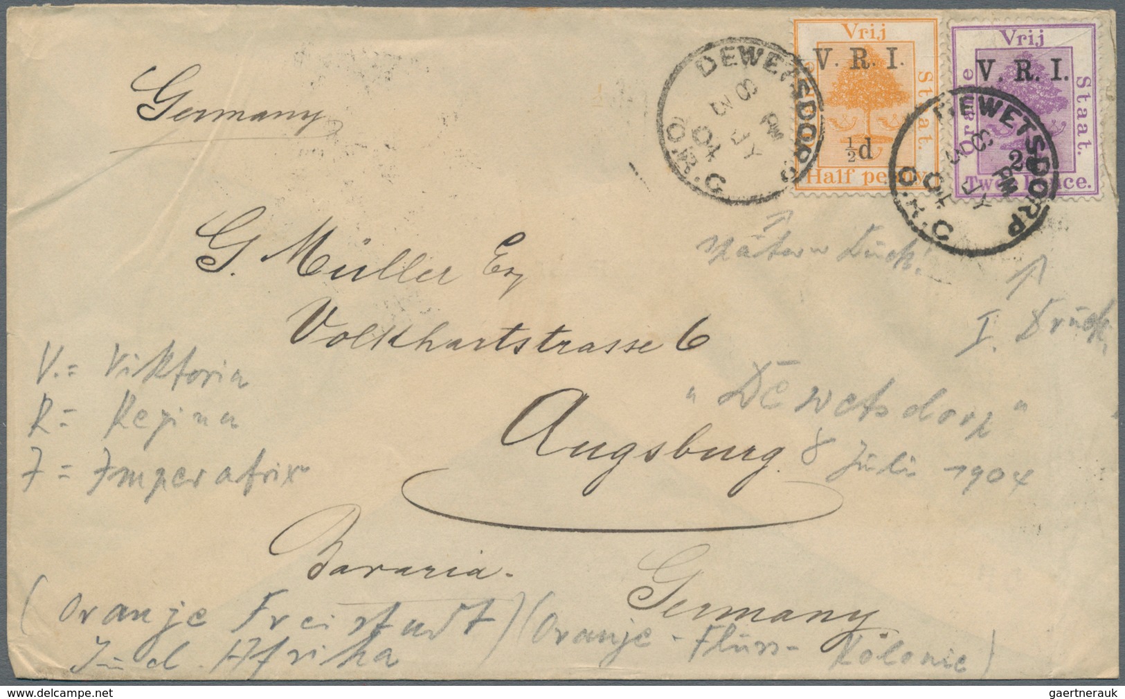 Südafrika: 1900/1960 (ca.), More Than 160 Letters And Cards (besides South Africa Also Covers From T - Gebraucht