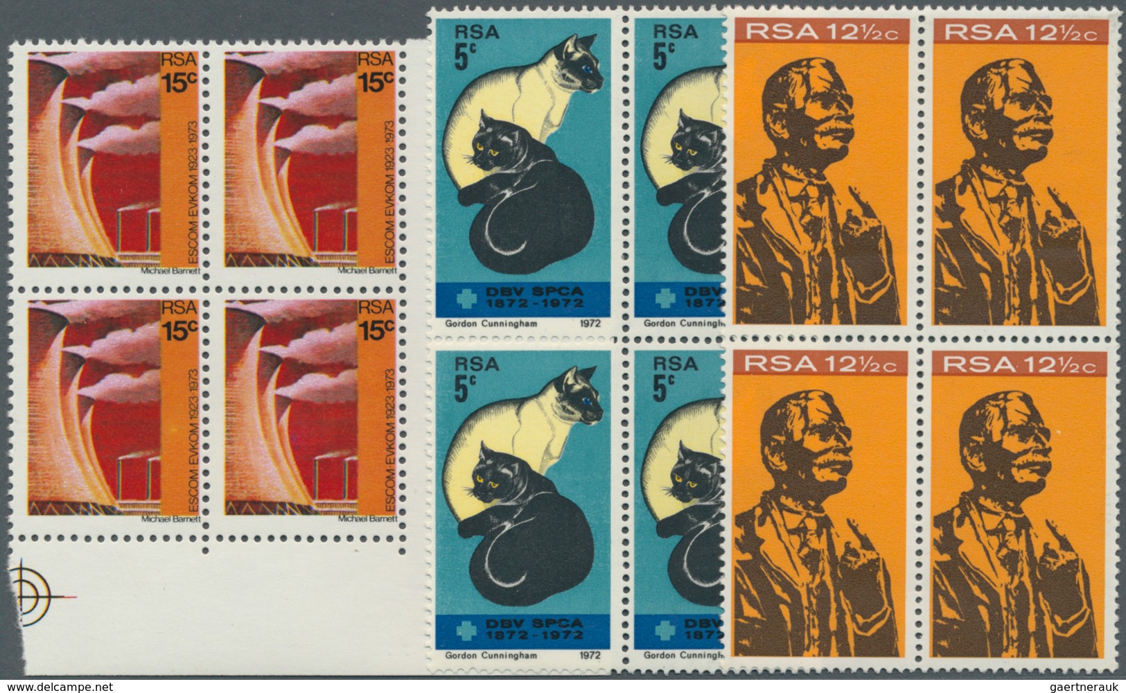 Südafrika: 1964/1974, Accumulation In Box With Complete Sets Mostly In Very Large Quantities Incl. 1 - Used Stamps