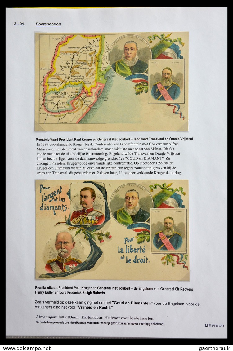 Südafrika - Besonderheiten: 1895-1902: Beautiful exhibition collection of in total 182 picture postc