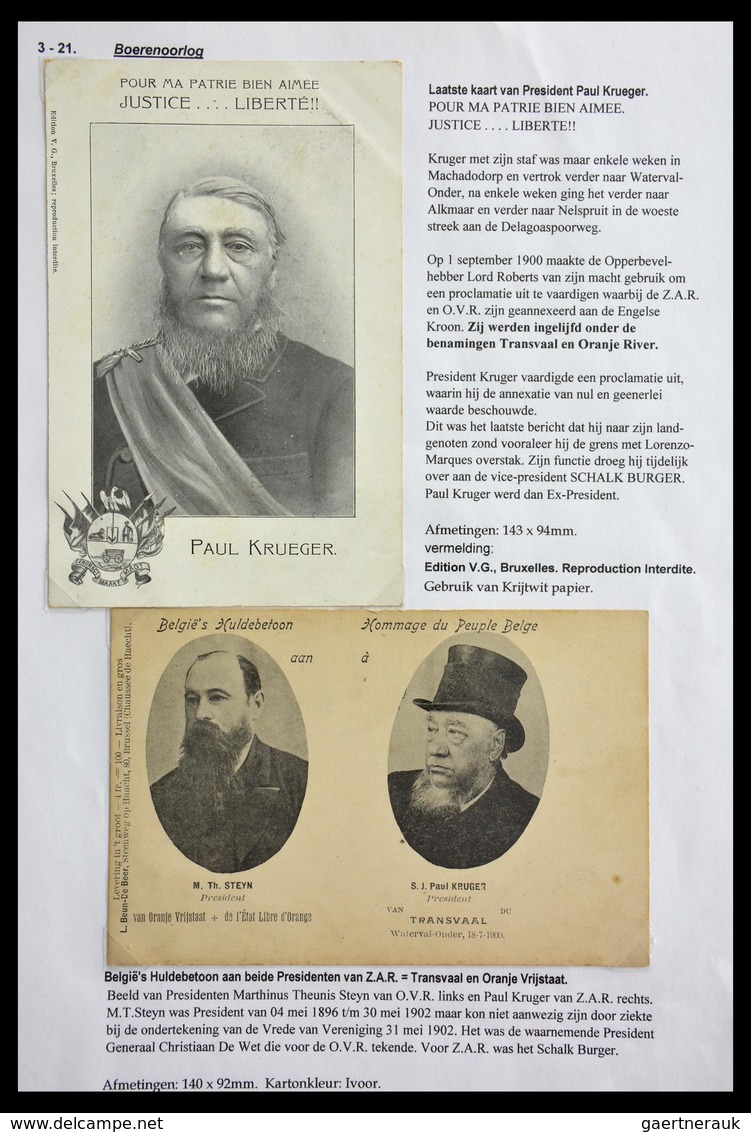 Südafrika - Besonderheiten: 1895-1902: Beautiful exhibition collection of in total 182 picture postc