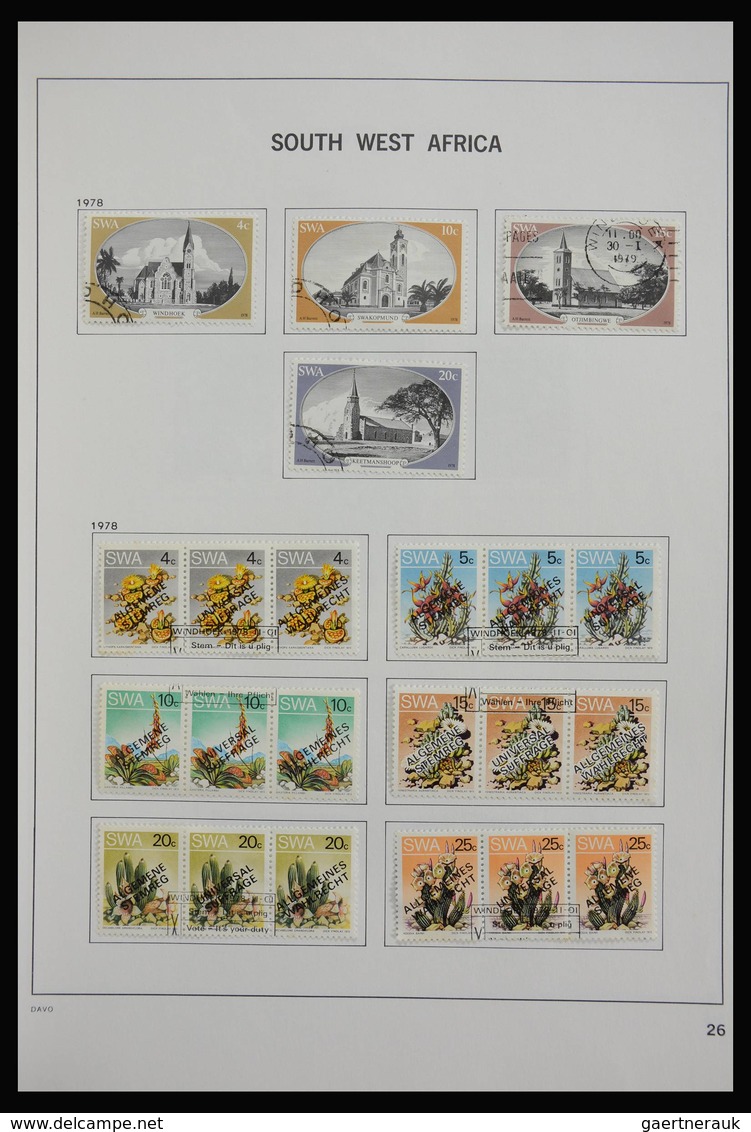 Südwestafrika: 1923-2000: Beautiful, mostly cancelled collection South West Africa 1923-2000 in Davo