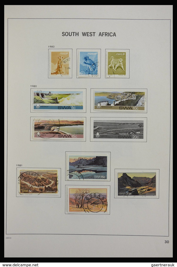 Südwestafrika: 1923-2000: Beautiful, mostly cancelled collection South West Africa 1923-2000 in Davo