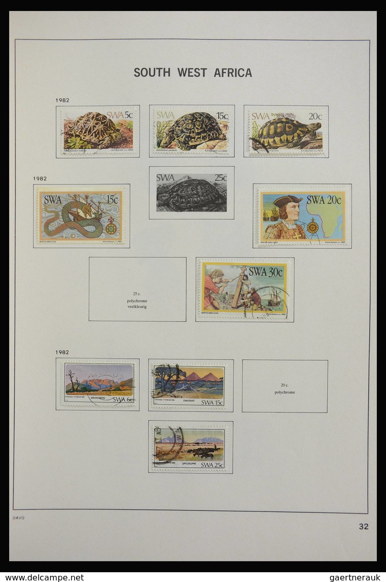 Südwestafrika: 1923-2000: Beautiful, mostly cancelled collection South West Africa 1923-2000 in Davo