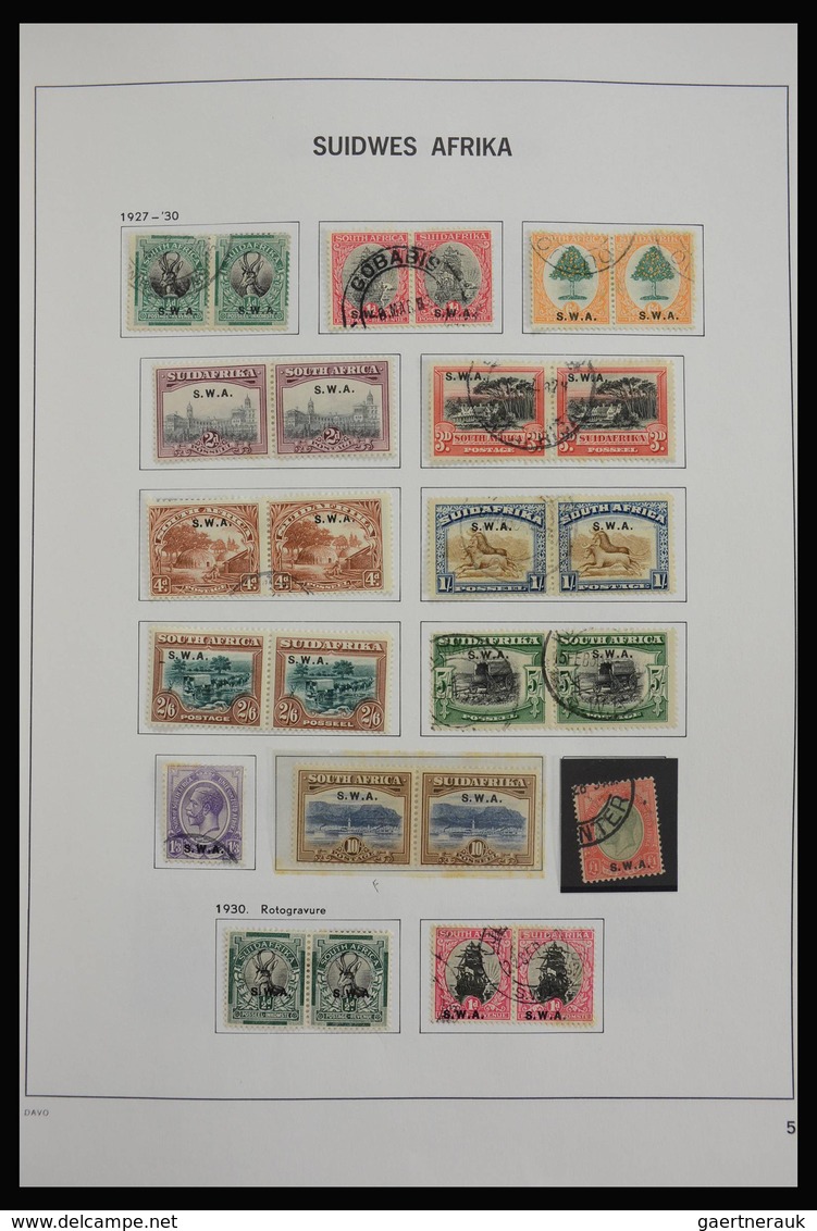 Südwestafrika: 1923-2000: Beautiful, mostly cancelled collection South West Africa 1923-2000 in Davo