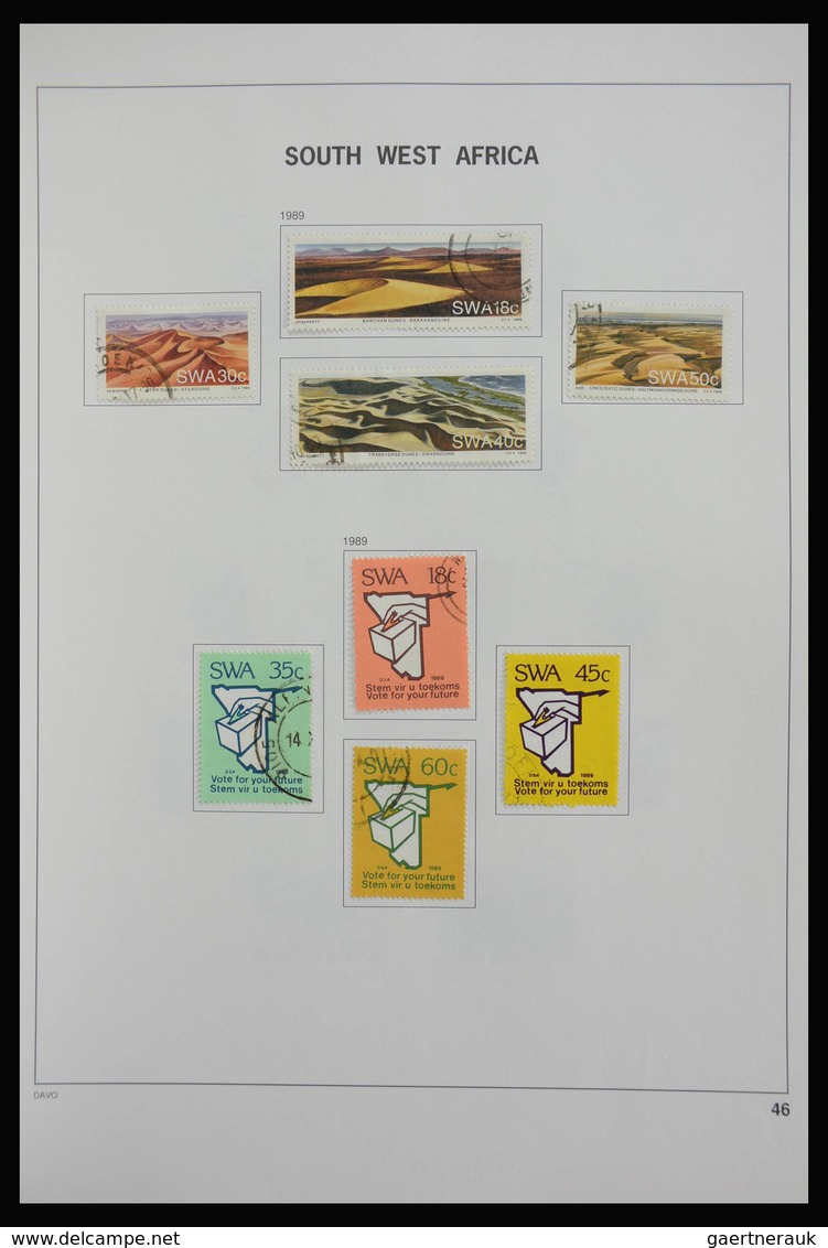 Südwestafrika: 1923-2000: Beautiful, mostly cancelled collection South West Africa 1923-2000 in Davo