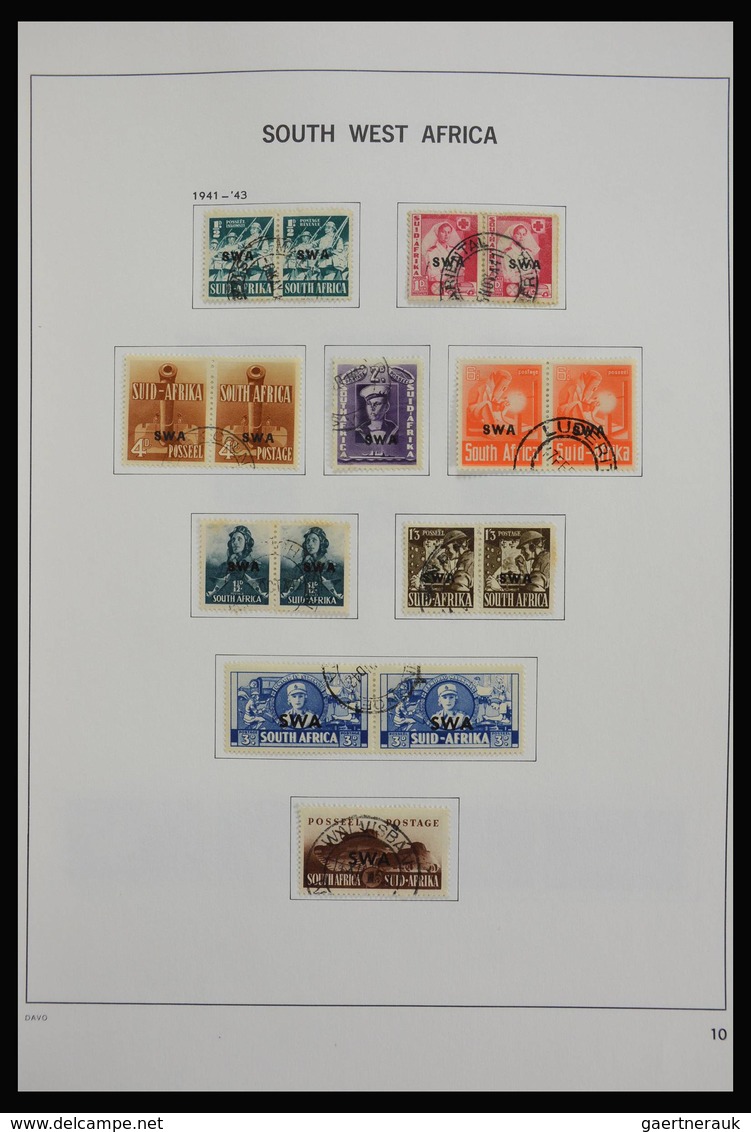 Südwestafrika: 1923-2000: Beautiful, mostly cancelled collection South West Africa 1923-2000 in Davo