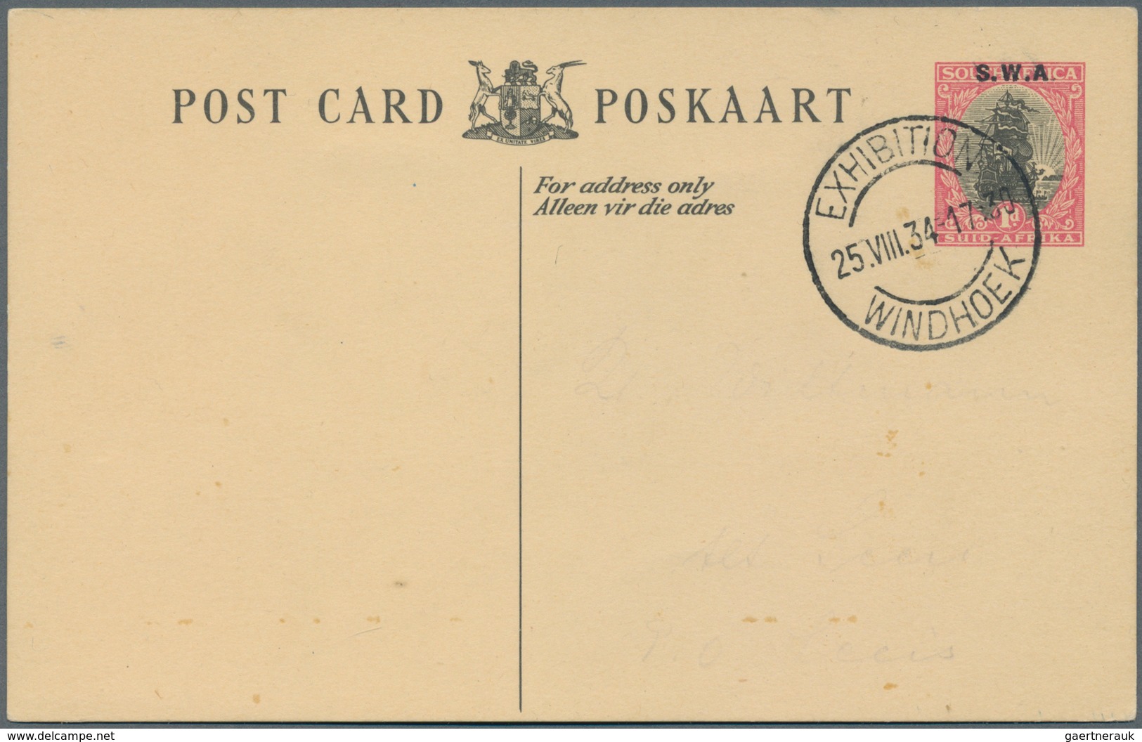 Südwestafrika: 1924/1965 (ca.), POSTAL STATIONERY: accumulation with about 85 used postal stationeri