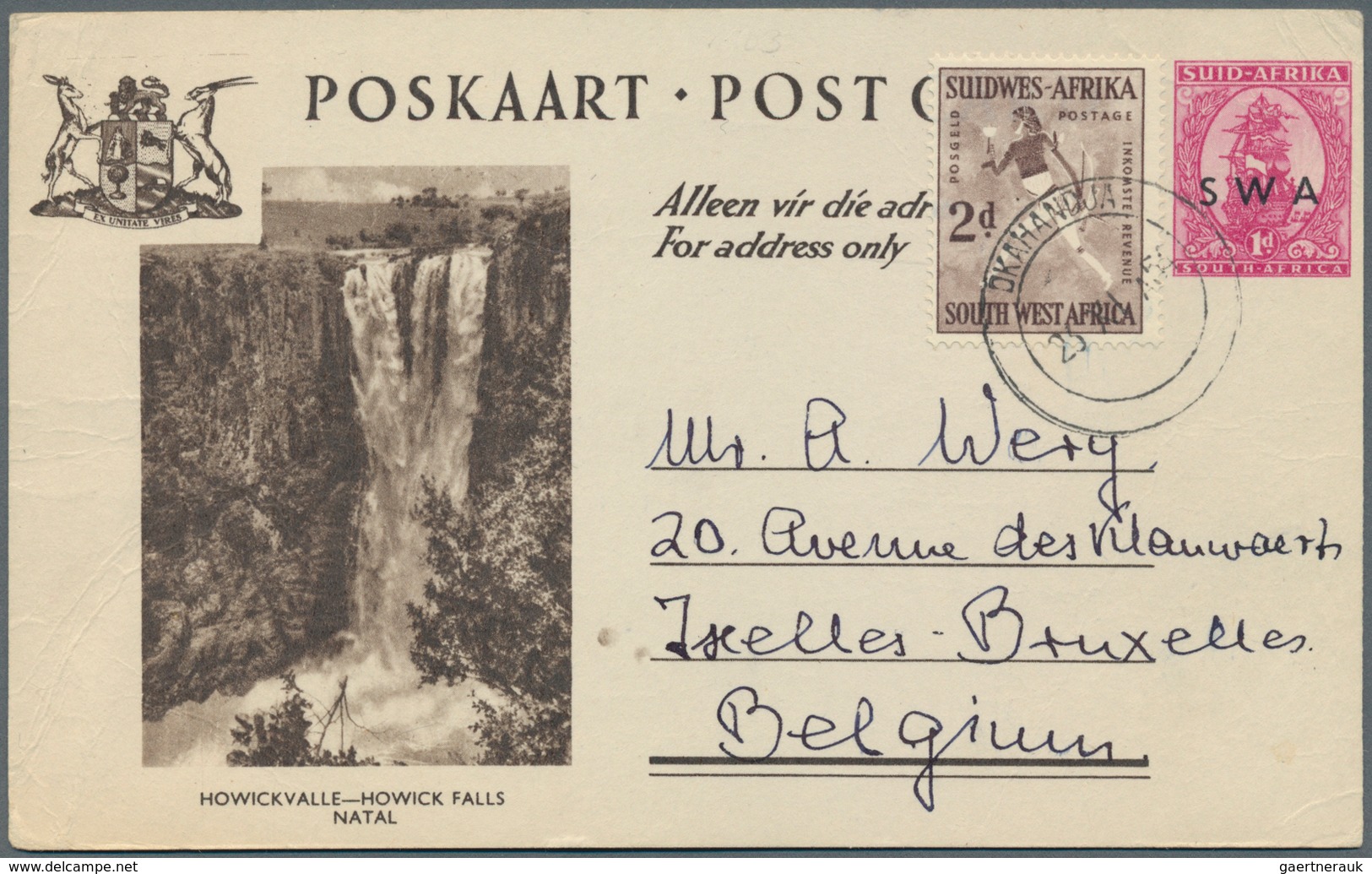 Südwestafrika: 1924/1965 (ca.), POSTAL STATIONERY: accumulation with about 85 used postal stationeri