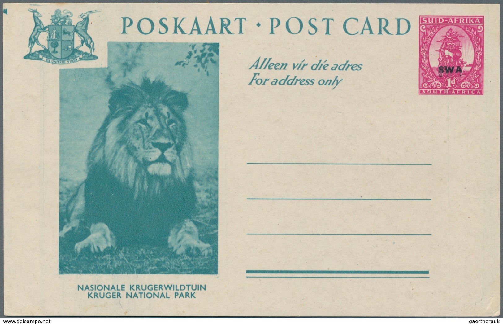 Südwestafrika: 1924/2000 (ca.), POSTAL STATIONERY: accumulation with about 470 postal stationeries w